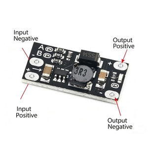 1-10 piezas Placa convertidora elevadora de voltaje CC mini de 3.7V a 12V, Módulo elevador de voltaje CC con salida de 5V/8V/9V/12V, Módulo de aumento de voltaje para baterías de litio - Product Image 1