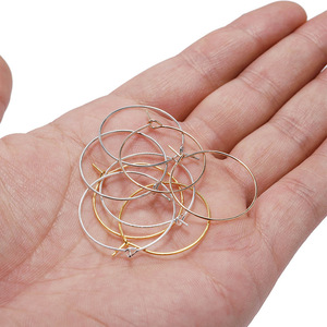 <b>Hoop</b> Earrings Zinc Alloy Silver Gold Rose Gold Rhodium KC Gold Antique Bronze Gunmetal <b>Large</b> Round Circle Earrings For Women - Product Image 4