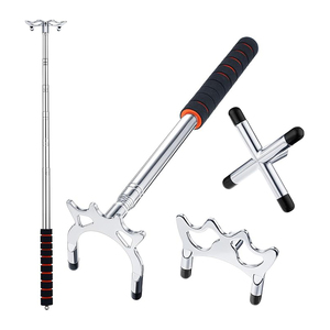 Pont de billard rétractable avec 3 têtes de pont métalliques amovibles, incluant un ensemble de têtes de pont inférieures, supérieures et croisées - Product Image 6