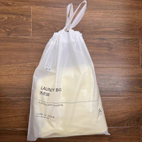 Sacs à linge jetables en plastique personnalisés pour hôtels, couleur blanche, style 4-5 étoiles, emballage de haute qualité et équipements hôteliers