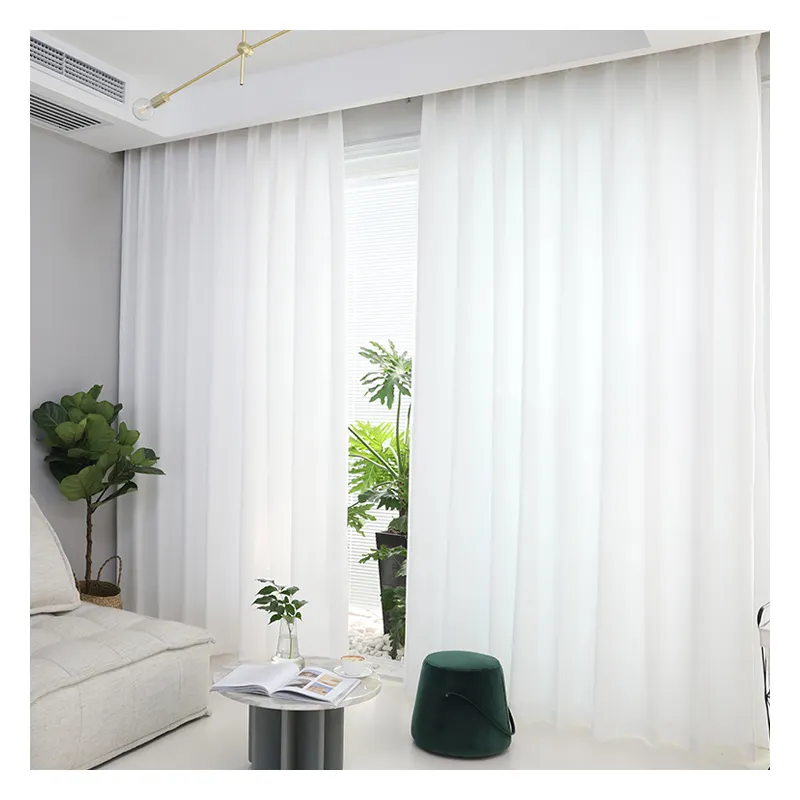 Innermor weiß Vorhang Für wohnzimmer soft Home Decor sheer Faux leinen voile Moderne einfachheit Vorhänge für Schlafzimmer