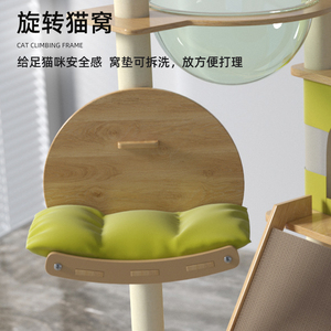 2023 nuevo diseño tela nido <span class=keywords><strong>gato</strong></span> raspador árbol cactus Torre <span class=keywords><strong>gato</strong></span> árbol <span class=keywords><strong>con</strong></span> bola impermeable <span class=keywords><strong>gato</strong></span> árbol <span class=keywords><strong>casa</strong></span> moderna - Product Image 2