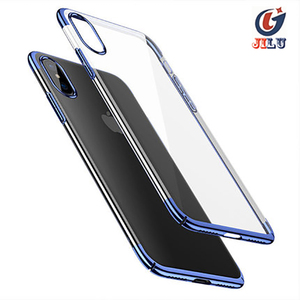 Fabricante a granel transparente caso para <span class=keywords><strong>iphone</strong></span> <span class=keywords><strong>xs</strong></span> <span class=keywords><strong>de</strong></span> la cubierta del TPU del electroplate - Product Image 4