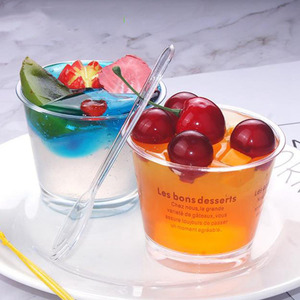 <span class=keywords><strong>Vasos</strong></span> de chupito desechables de 150ml con logotipo personalizado, <span class=keywords><strong>vasos</strong></span> de plástico duro para anillo de boda, chupitos, helado, comida, postre, yogur, servir pasteles - Product Image 1