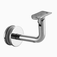 Support de main courante réglable pour montage sur verre, support de tuyau pour garde-corps en verre