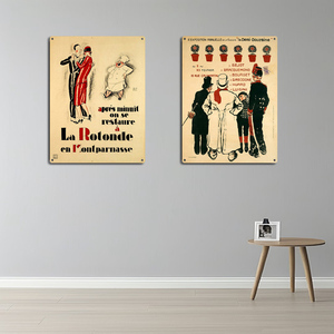 Offre Spéciale 30x40 CM impression UV <span class=keywords><strong>Paris</strong></span> élégance métal affiche Club mur Art France personnes histoire étain plaque personnalisé coloré métal signe - Product Image 2