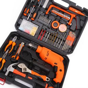 Juego de Herramientas Inalámbricas Aisladas de 122 Piezas, Kit de Herramientas Manuales para Electricistas, Taladro de Impacto, Destornillador - Product Image 5