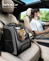 Sac à dos bulle pour chat grand format, respirant, design ergonomique 3D, idéal pour les voyages, la randonnée et le shopping