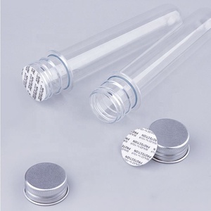 Hot Sale Cylinder Tubes Candy Packaging Transparent Hard Plastic Food Grade PET Tube With Aluminium Screw Lid - Product Image 5