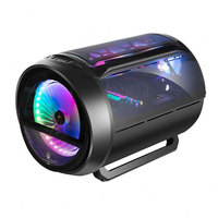 Desktop Irregular Computer Gaming Pc Case Tempered Glass Atx Pc Case With 240mm RGB Fan