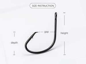 Anzuelos Circulares de Acero con Alto Contenido de Carbono de Alta Calidad ALPHA Wholesale, Resistentes a la Corrosión, de Alta Resistencia para Pesca de Atún en Agua Salada - Product Image 2