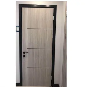 Simple design classic cpl door hpl toilet wooden door CPL MDF laminate