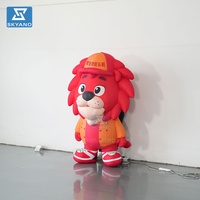 Modèle de lion gonflable géant, grande mascotte animale gonflable pour la publicité et la décoration en extérieur