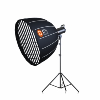DENGWEI Led-120cm Boîte à lumière parabolique profonde avec grille pour studio photo ou prise de vue en extérieur Monture Bowens