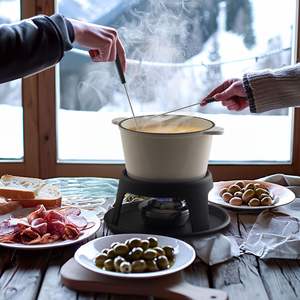 Ensemble de <span class=keywords><strong>fondue</strong></span> en fonte pour chocolat, fromage, <span class=keywords><strong>fondue</strong></span> suisse, ensemble pour la <span class=keywords><strong>viande</strong></span> - Product Image 4