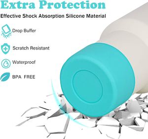 Meilleure Vente : Housse Antidérapante Réutilisable de 12 oz, Résistante à la Chaleur, en Silicone, pour Bouteille ou Gobelet - Product Image 5
