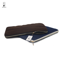 Housse pour ordinateur portable en velours côtelé, sacoche souple antichoc, étui vintage pour tablette et appareil portable