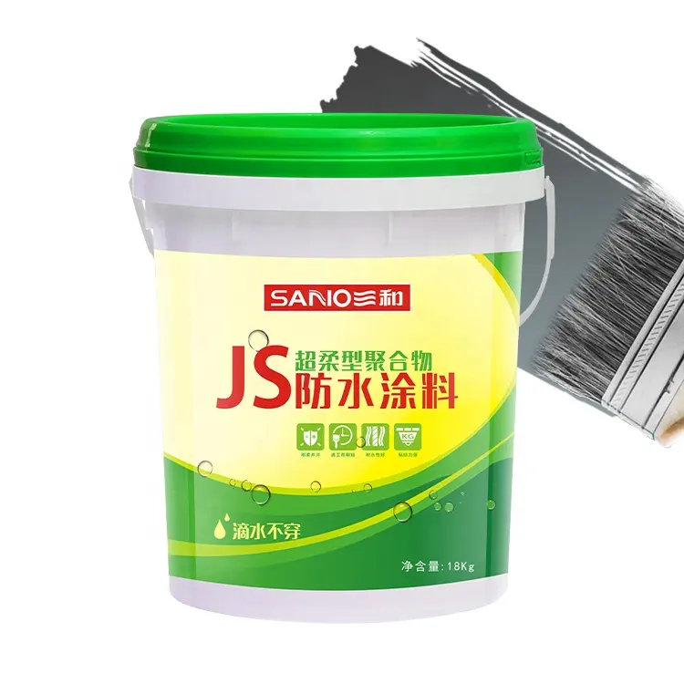 SANVO pintura e revestimento JS Super Flexível Revestimento líquido à prova d'água à base de acrílico para pintura e proteção