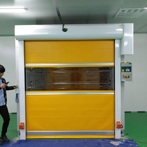 상하이산 핫세일즈 모던 PVC 패브릭 커튼 창고용 롤업 고속 산업용 자동 내부 문 (클린룸용) - Product Image 6