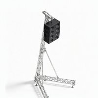 Tour de support portable en aluminium pour enceintes Line Array, pour la configuration de sonorisation de scène d'événements musicaux en direct