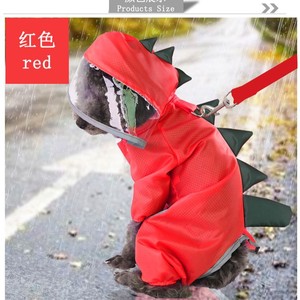 Dog <b>Cat</b> Waterproof Raincoat Four Legs Dinosaur Design All Seasons Pet <b>Clothes</b> - Product Image 3