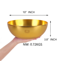 Cuencos cantores sintonizados 240 HZ B3 Note, 10 pulgadas de terapia de frecuencia Schumann para baño de curación con sonido Ideal para meditación Yoga