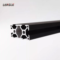 Pièces usinées CNC en aluminium 4080, cadre d'extrusion en aluminium anodisé noir, support de bureau pour joystick et accélérateur de simulateur de vol
