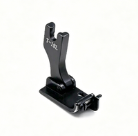 Pied presseur réglable noir T18, avec lames à gauche et à droite, accessoires pour machine à coudre