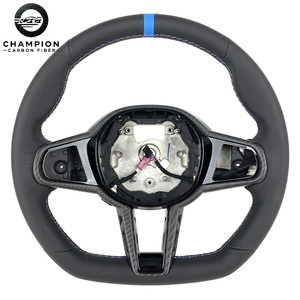 Op maat gemaakte carbon fiber stuurwiel voor BMW G20 G21 G22 G42 G80 G82 G87 M2 M3 M4 LCI leder suède auto accessoires - Product Image 1