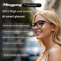 Lentes Inteligentes con IA, Traducción en Tiempo Real, Asistente de Voz ChatGPT, Llamadas Bluetooth Multi-idioma, Cancelación de Ruido