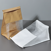 Vente en gros logo personnalisé Sac d'emballage alimentaire en plastique kraft écologique étanche avec fenêtre transparente transparente