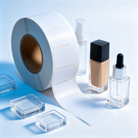 Étiquette personnalisée pour flacon de maquillage, autocollante, résistante à l'huile, pour flacons de fond de teint et de démaquillant