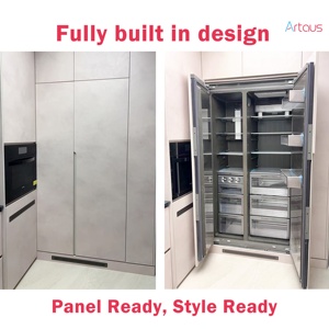 Built in Refrigerator Ready Fridge 488L 36inch Side-by-Side Compressor Low Noise Frost-Free for Household Hotel Use - Product Image 2