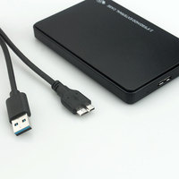 Casing Hard Disk Eksternal 2.5 inci USB 2.0 3.0 SATA Interface HDD, Bahan Plastik Multi-Warna, untuk Pabrik OEM