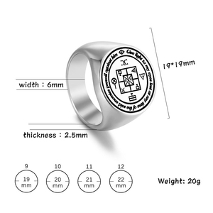 R071 La suerte del juego da luz a <span class=keywords><strong>mis</strong></span> <span class=keywords><strong>ojos</strong></span> para que en cualquier momento los enemigos taid prevalezcan contra él Amuleto Anillos de acero inoxidable - Product Image 3