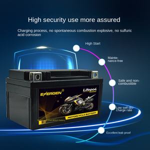 Batterie de démarrage spéciale pour moto au phosphate de fer et de <span class=keywords><strong>lithium</strong></span> 12V pour pédale à grande cylindrée - Product Image 2