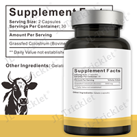 Julong Pure Formula OEM Complément Bovin Bioactif pour la Récupération Musculaire – Capsules de Colostrum de Bovins Nourris à l'Herbe pour le Soutien Immunitaire et la Santé Intestinale