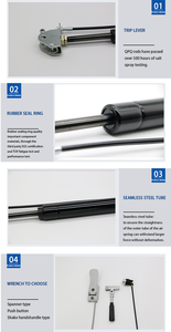 Thanh Chống Khí Có Thể Điều Chỉnh Lò Xo Khóa Cho Bàn Nâng - Product Image 6