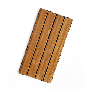 Dalles de terrasse en bois emboîtables antidérapantes 30x60cm, respectueuses de l'environnement, pour l'extérieur, prix compétitif - Product Image 1