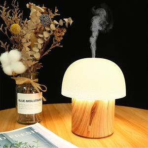 Humidificateur Lampe Champignon Mini Lampe de Bureau LED à Commande Tactile Réservoir d'Eau 0,5L Alimentation USB Diffuseur d'Arômes Portable - Product Image 3