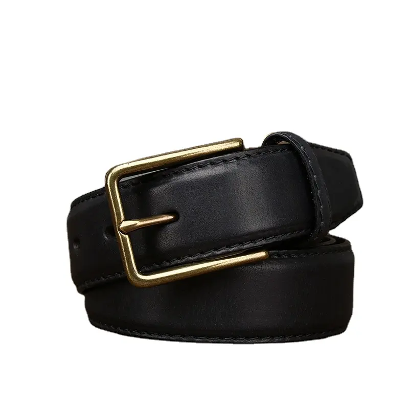 Black Brown Cowhide Dress Wholesale High Quality Genuine Leather Belt For Men