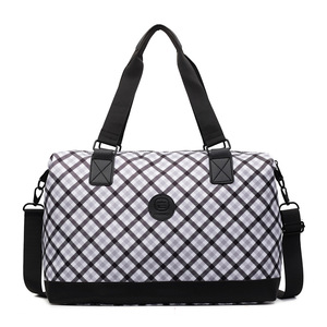 RUIQUWIN 2026 Nueva Bolsa de Viaje Casual a Cuadros Ligera y Resistente al Agua para Mujer, Bolsa de Hombro de Gran Capacidad para Fitness y Yoga - Product Image 2
