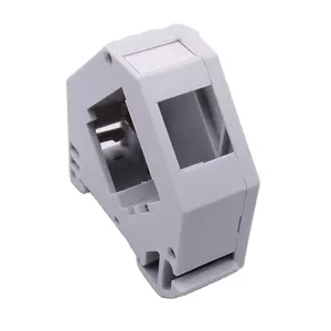 DG-SB001 DIN Rail Mount Outlet RJ45 Bingkai Keystone Jack untuk STP/UTP Cat.5e Cat.6 Cat.6A Keystone Jack