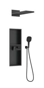 OKIE Nest - Juego de ducha con estante de almacenamiento y rociador multifuncional de agua fría y caliente para uso en baños de hotel - Product Image 6