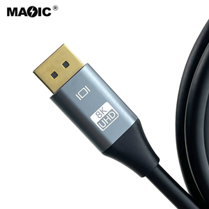 Productos más vendidos 2022 OEM Metal Head 4K 8K 1,4 <span class=keywords><strong>Cable</strong></span> DP a DP <span class=keywords><strong>Cable</strong></span> para monitor de juegos y tarjeta gráfica - Product Image 4