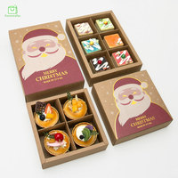 Boîte à tiroirs de Noël personnalisée avec doublure en éponge gaufrée pour cadeaux surprise de Noël et friandises pour enfants