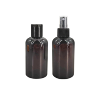 Botellas aplicadoras de boquilla de aceite para el cabello de plástico PET, tapa superior dispensadora giratoria, botellas de 180ml y 6oz