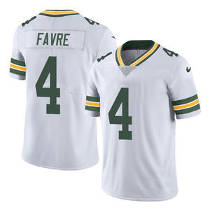Vente en gros Maillot <span class=keywords><strong>Green</strong></span> Bay Packers 10 Love 8 Jacobs 4 Favre 33Jones Maillots de football américain brodés Sport Grande taille - Product Image 6