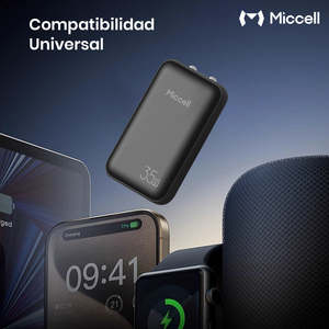 Cargador GaN Ultradelgado de 35W Miccell con Cable USB-C de Carga Rápida, Adaptador <span class=keywords><strong>para</strong></span> Smartphones - Product Image 6