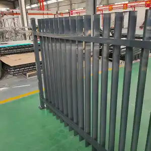 Decorative fencing Welded aluminum slat fence panels for privacy garden fence protection